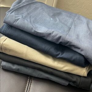 Men's Pants Bundle- Blue, Black, Tan, Gray